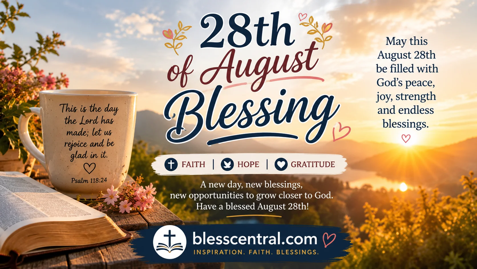 28th of august blessing
