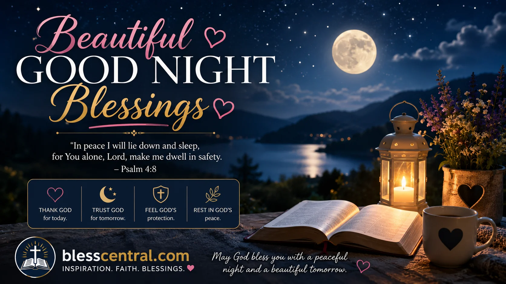 beautiful good night blessings