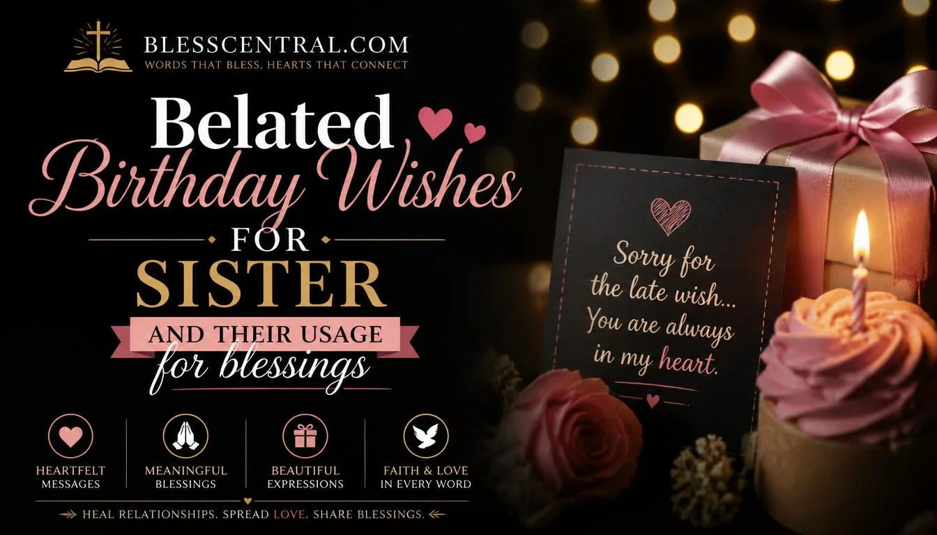 Belated Birthday Wishes for Sister