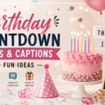 Birthday Countdown Quotes and Captions