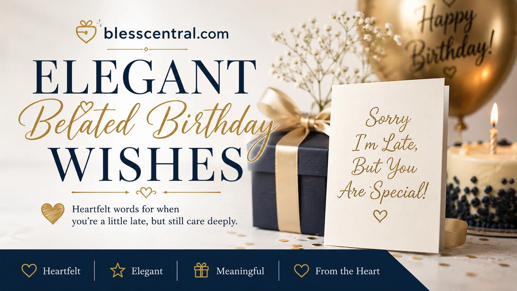 Elegant Belated Birthday Wishes