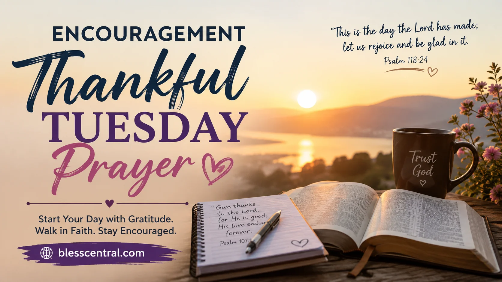 encouragement thankful tuesday prayer
