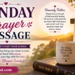 sunday prayer message