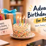 Advance Birthday Wishes for Friend