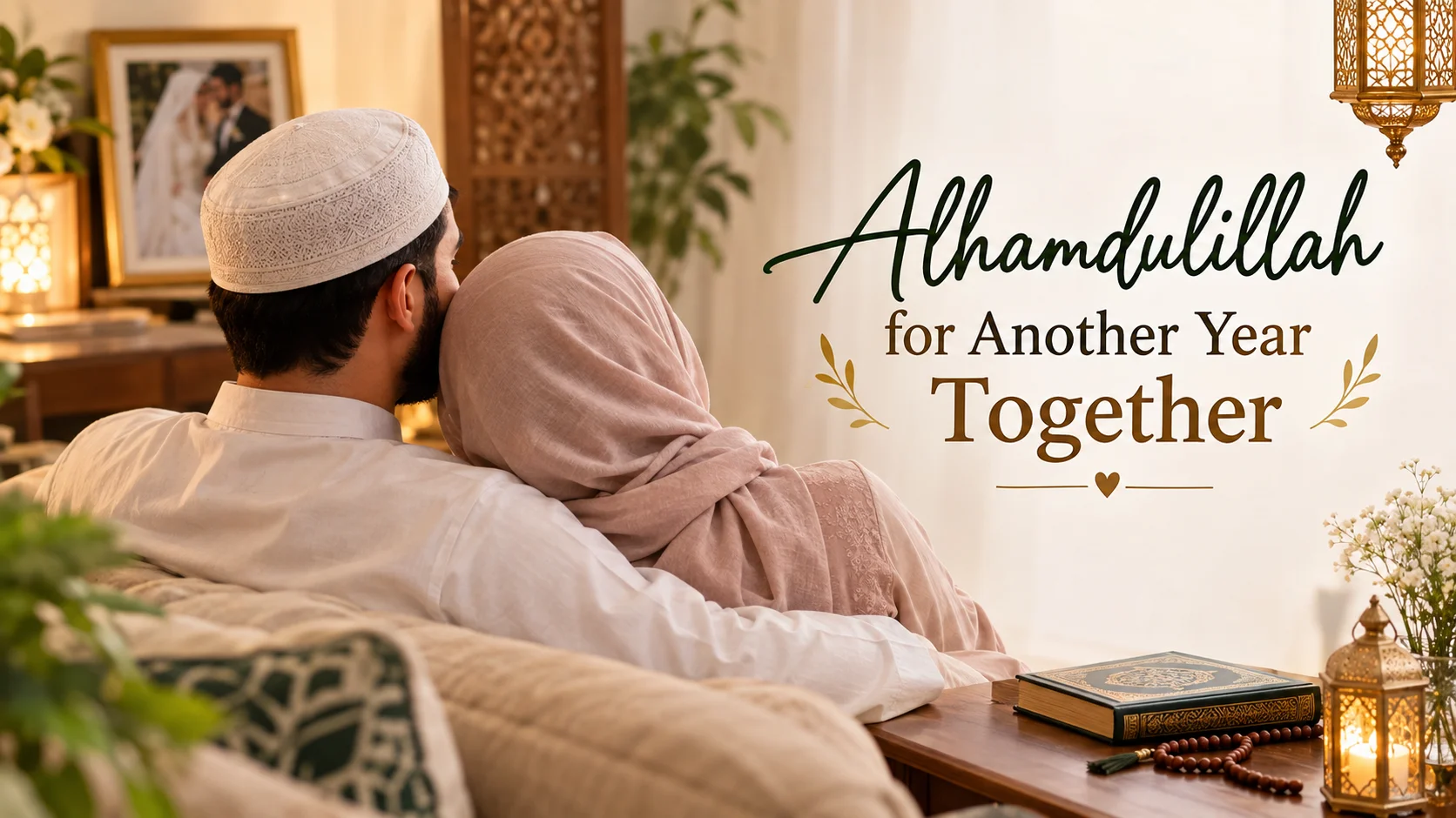 Beautiful Alhamdulillah Wedding Anniversary
