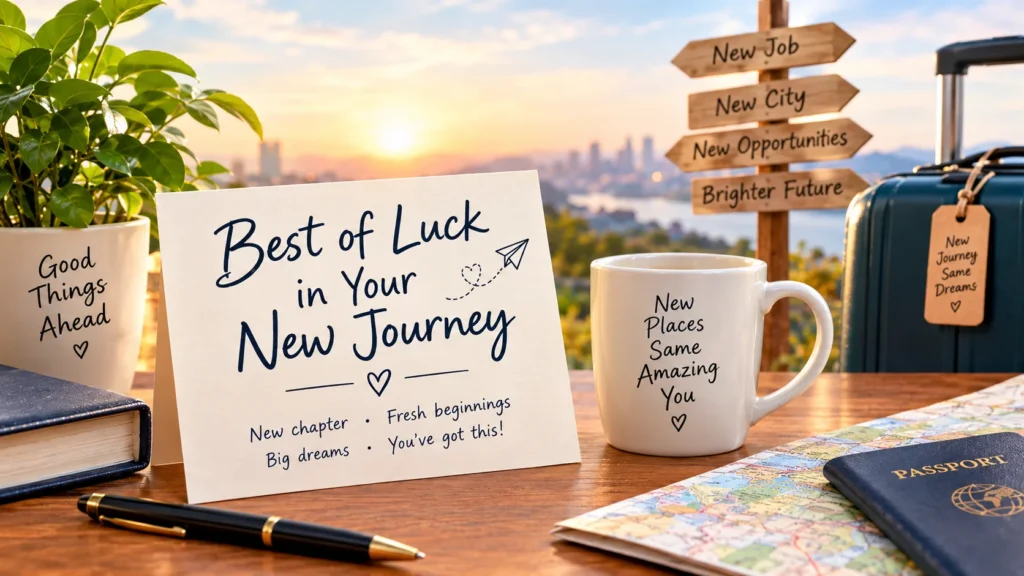 Best of Luck in Your New Journey Messages