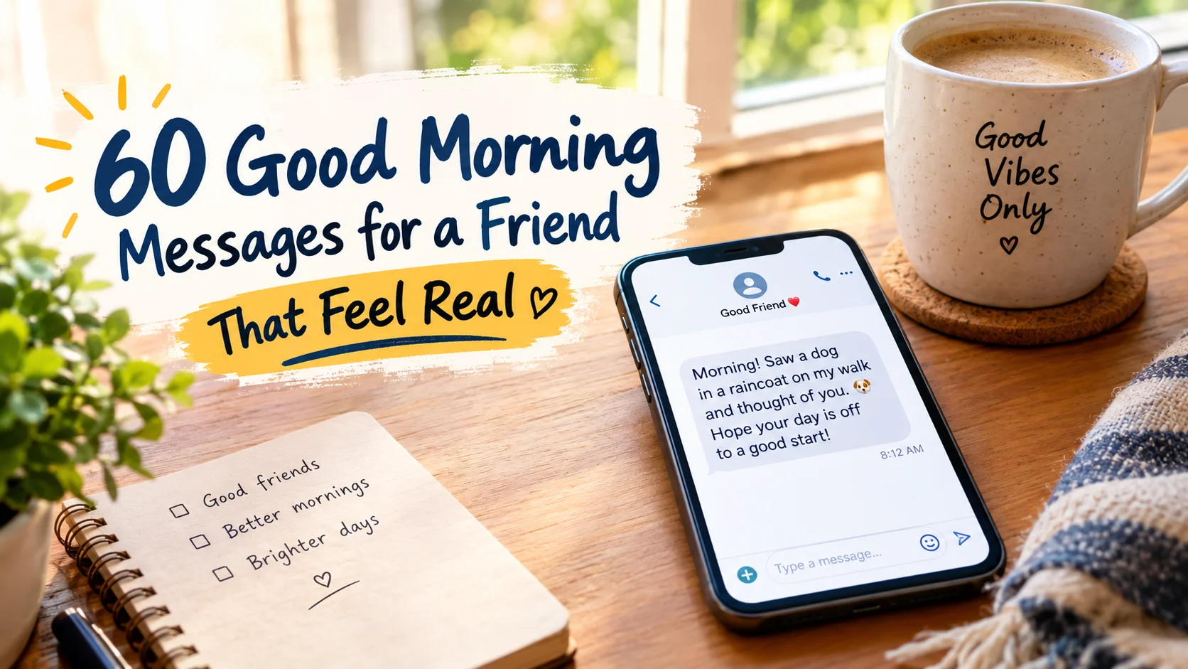 Good Morning Messages for a Friend
