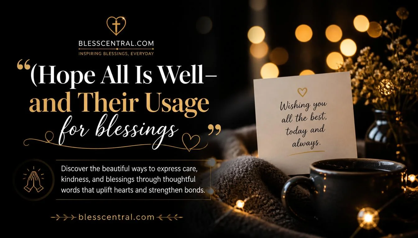 Hope All Is Well