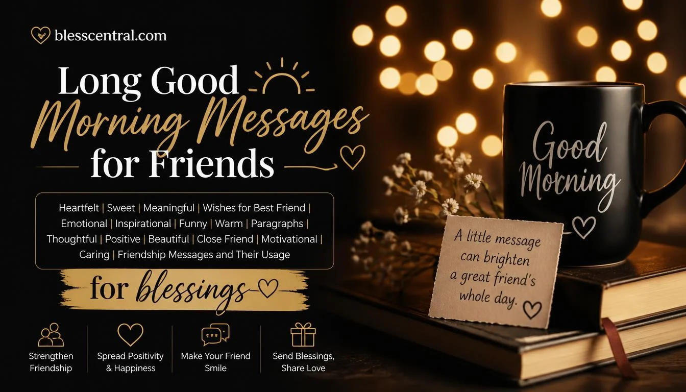 Long Good Morning Messages for Friends