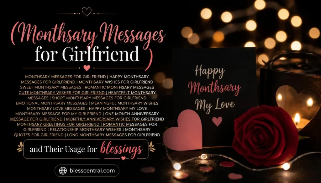 Monthsary Messages for Girlfriend