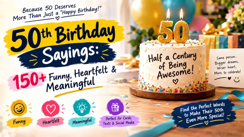 50 Year Old Birthday Sayings