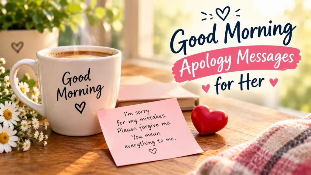 Good Morning Apology Messages for Her